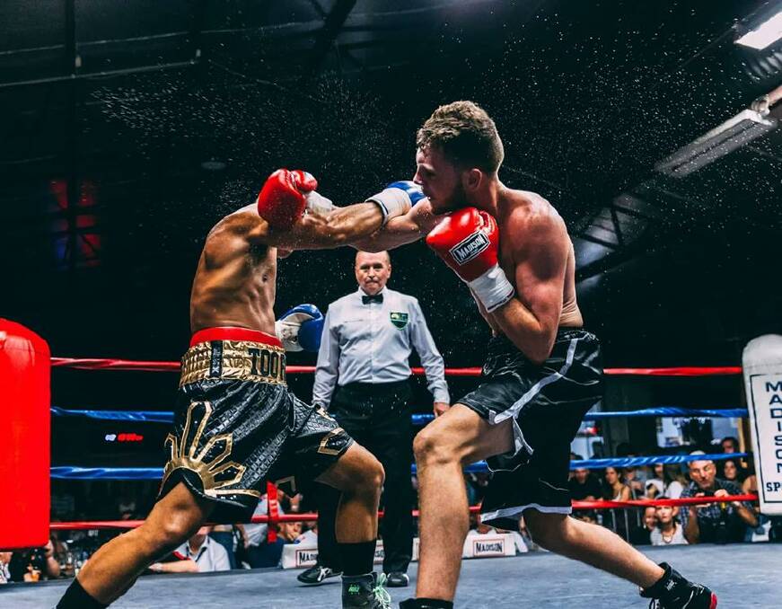 WINNER: Mickey "Moneyshot" Black came away victorious in his first title fight on the weekend. Photo: Adams A1 Photography
