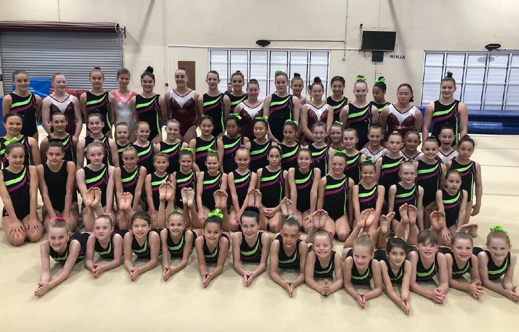 SILVER: Premier Gymnastics athletes competed in the club championships and Border Challenge.