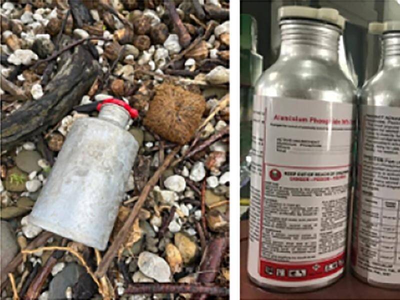 Police have released photos of a dangerous canister and examples of the canister as it is sold. (HANDOUT/QUEENSLAND POLICE)