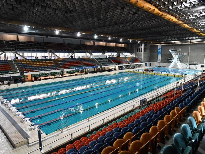 The Queensland government has budgeted $42 million to get the Brisbane Aquatic Centre Games ready. (Darren England/AAP PHOTOS)