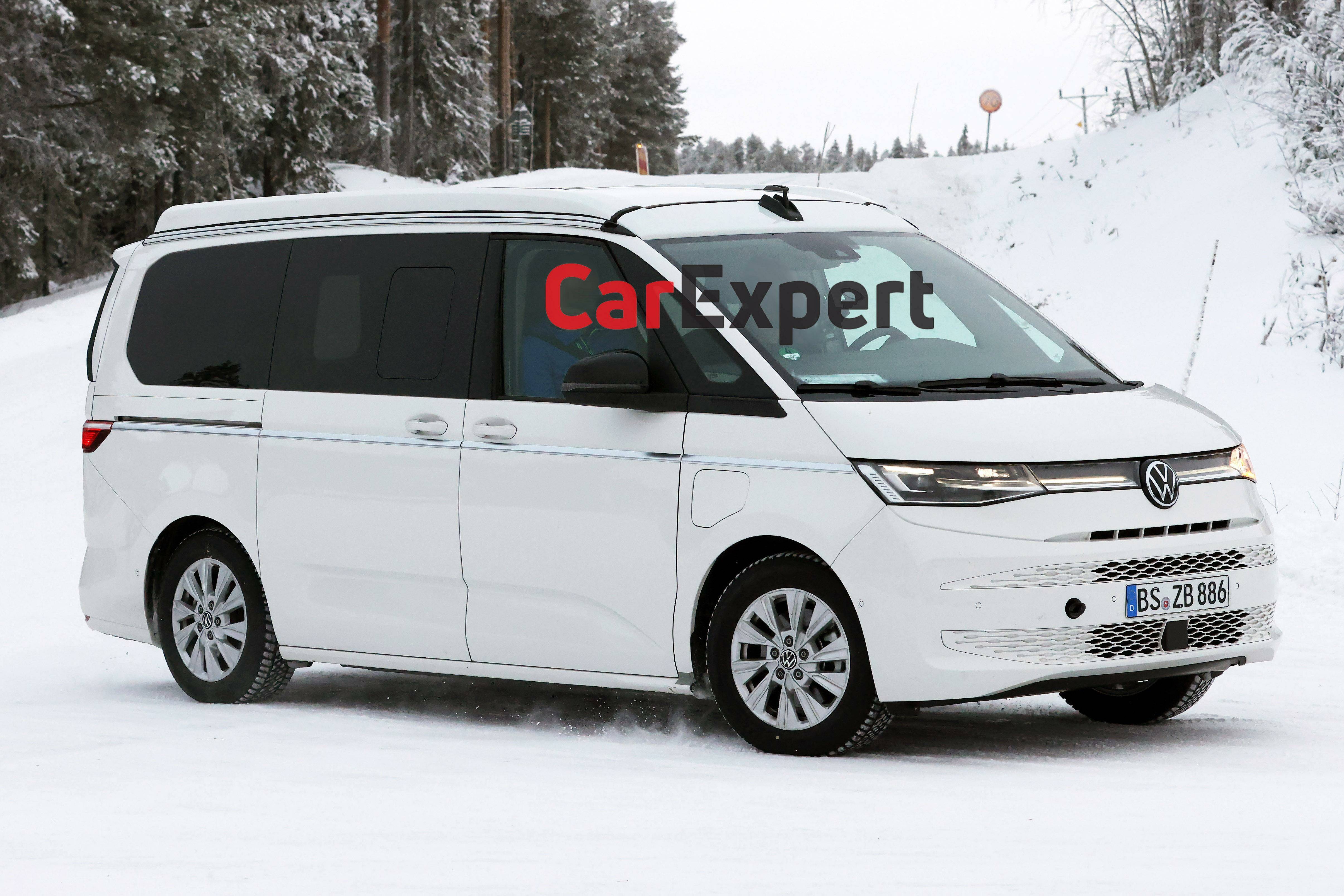 VW Multivan T7 California Camper Spied In Production Form At The Nurburgring