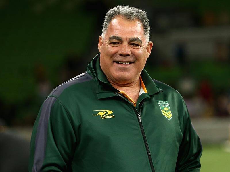 Kangaroos coach Mal Meninga has expressed some doubt after being linked with the Rabbitohs job. (Rob Prezioso/AAP PHOTOS)