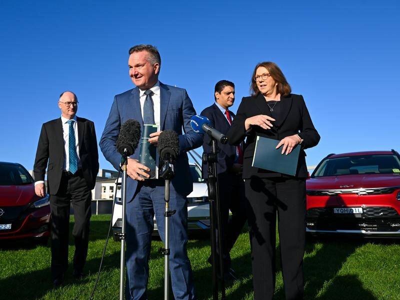 Energy Minister Chris Bowen says there is very strong support for a fuel-efficiency standard. (Lukas Coch/AAP PHOTOS)
