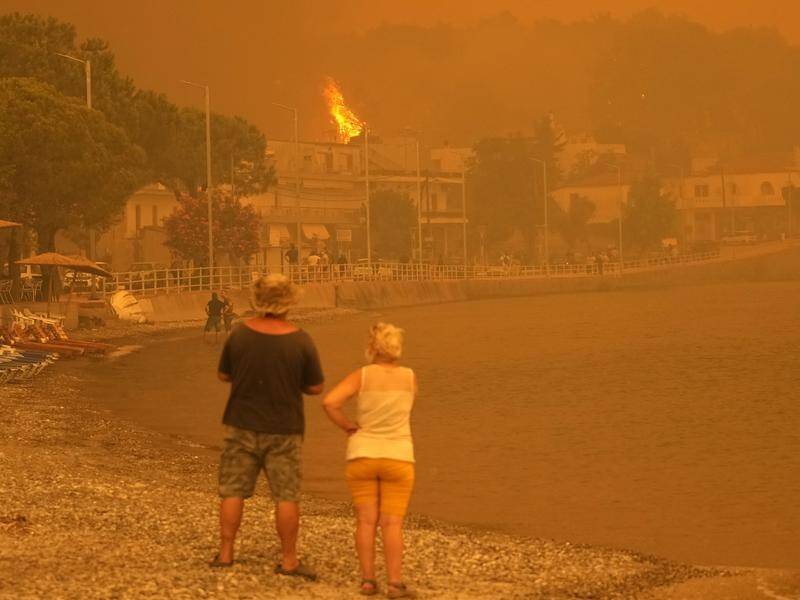 Massive fire in Greece burning for 7th day Redland City Bulletin